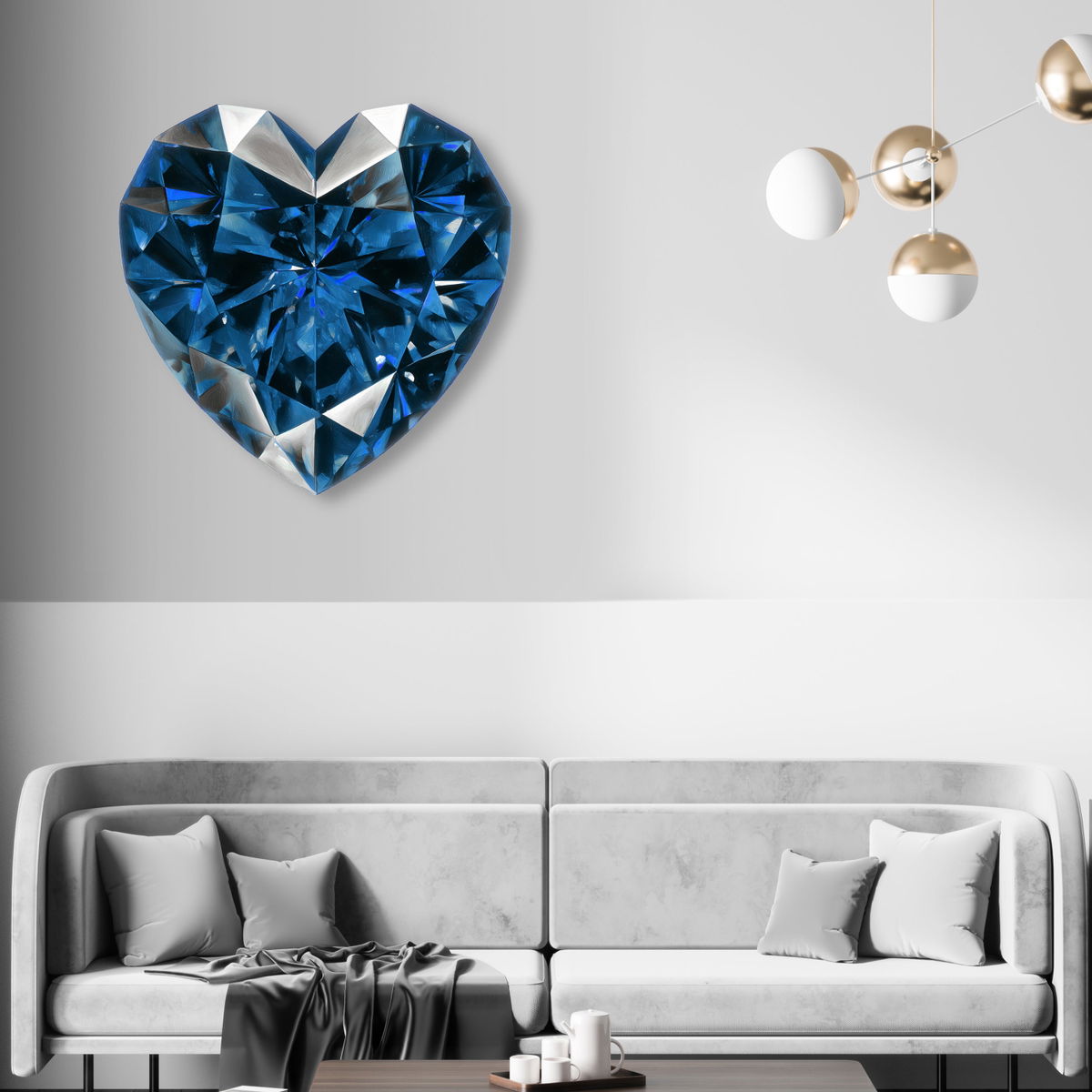 Deep Blue Heart II (No Embellishment), by Oliver Gal,  20 View 2