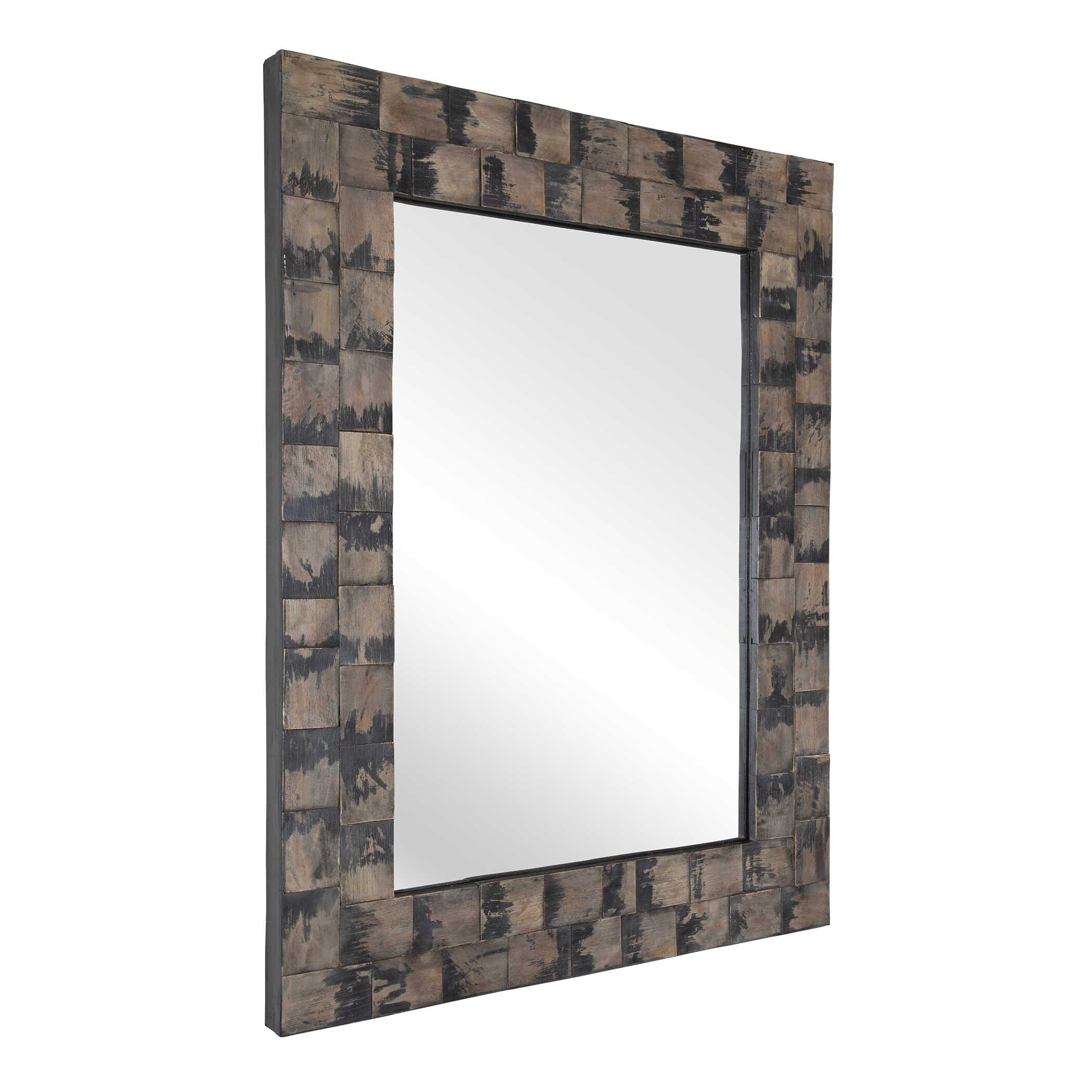 Burke Wooden Mirror large image 