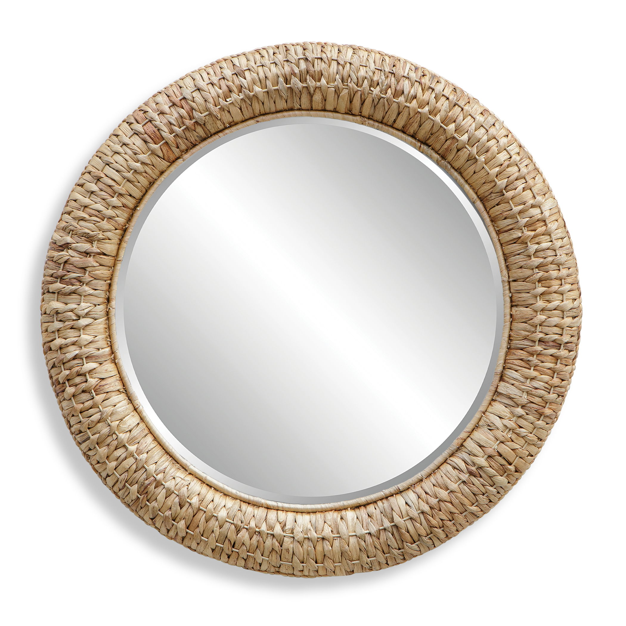 Twisted Seagrass Round Mirror large image 