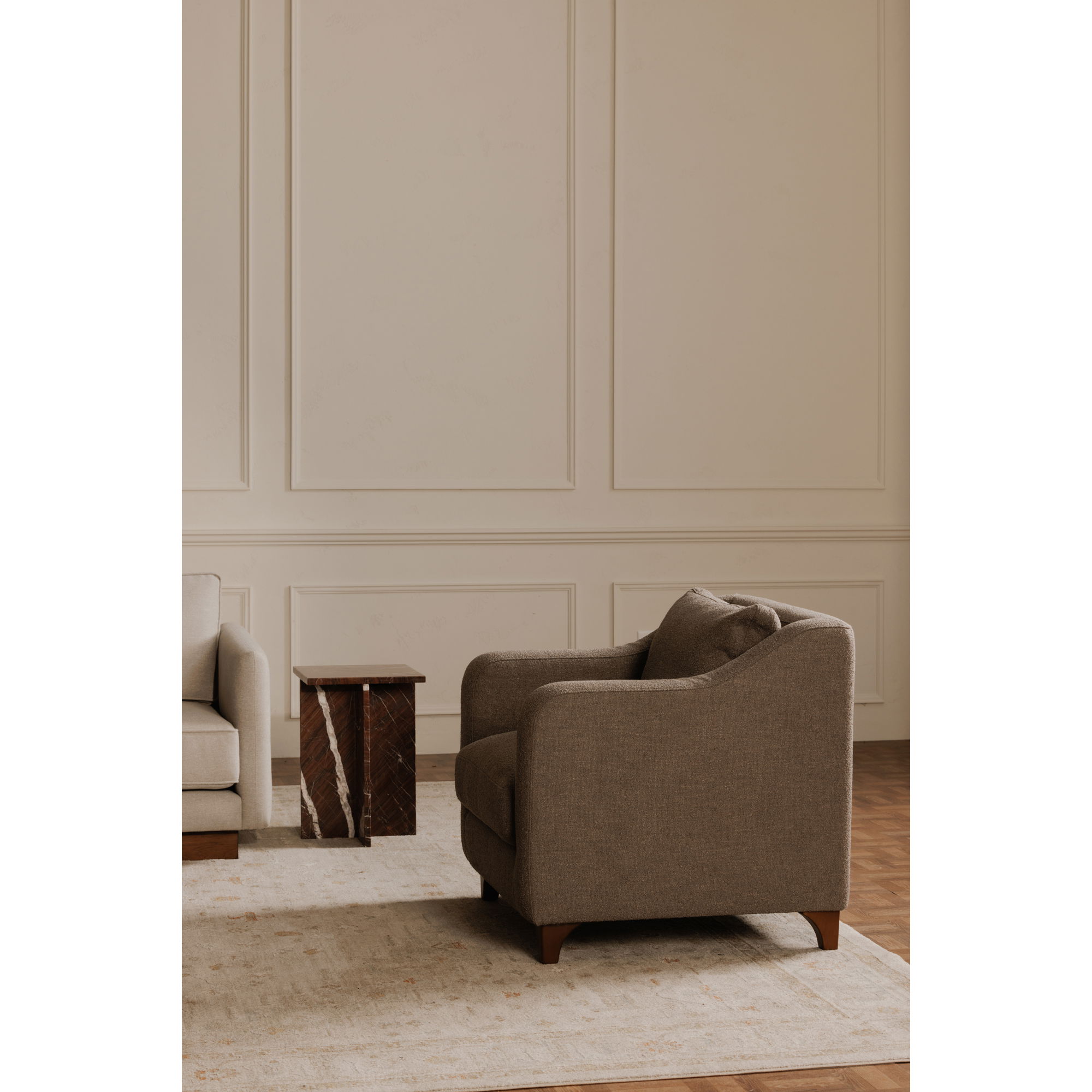 Hewitt Accent Chair Warm Grey large image 