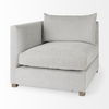 Valence 2 Piece Light Gray Modular Sofa Set, Sectional Sofa by Mercana, 37.8" length x 78" width x 28.3" height thumbnail 6