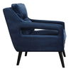 O'Brien Blue Velvet Armchair, Furniture by Uttermost, 28" width x 34" height x 34" depth thumbnail 4
