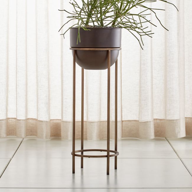 Online Designer Combined Living/Dining Wesley Large Metal Plant Stand