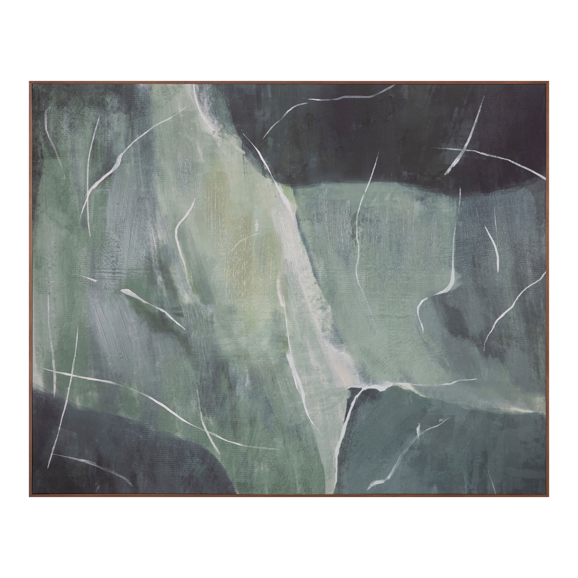 Impression Framed Painting Verdant Palette large image 