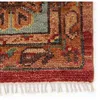 Jaipur Living Afri JIN03 Handknotted Medallion Pink and Teal Runner Rug (3'x10') thumbnail 2