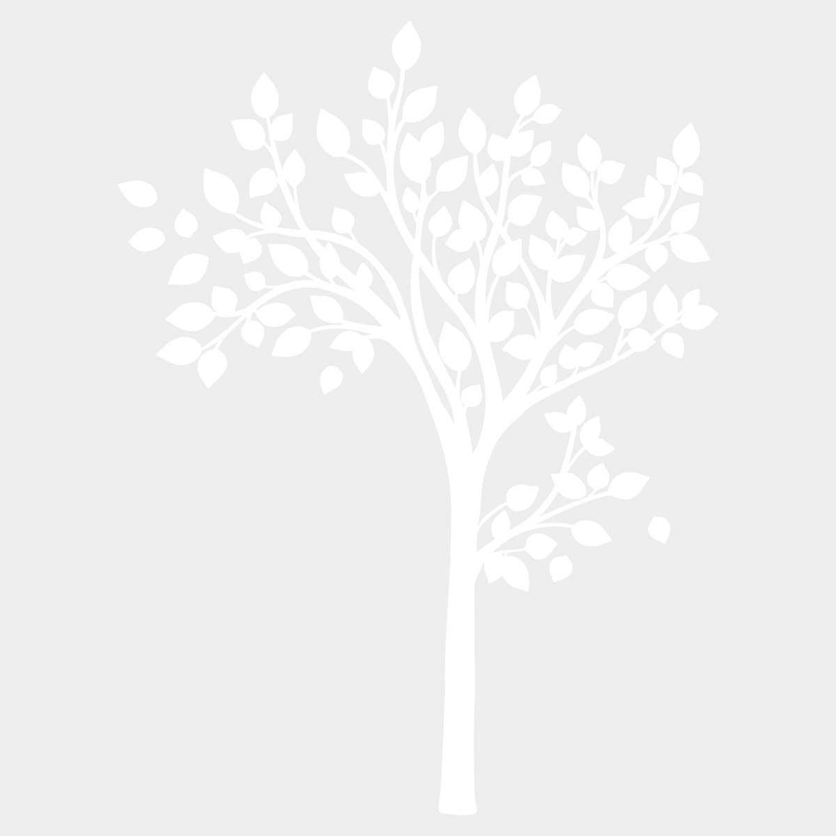 Simple Tree Giant Wall Decals, by York Wall, 3' length x 1'5.25" width x 0.02" depth