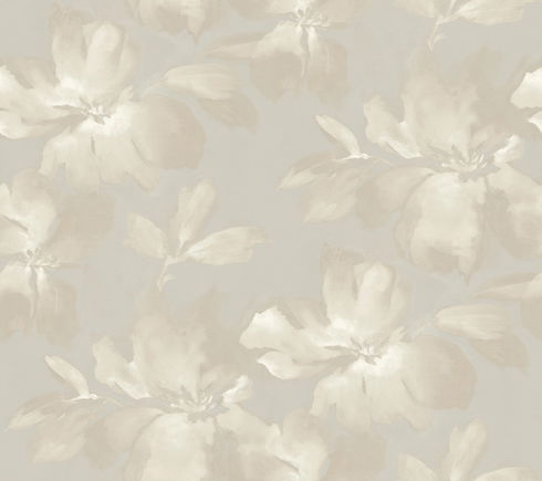 Midnight Blooms Neutral Peel & Stick Wallpaper