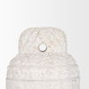 Irina Small White Marble Door Stopper, Decorative Object by Mercana, 6" length x 6" width x 8" height thumbnail 8