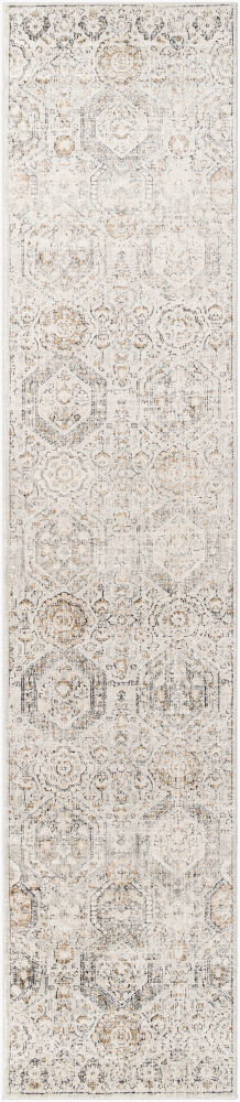 Indigo Machine Woven Rug, by Surya, 11'11.7" length x 2'5.92" width