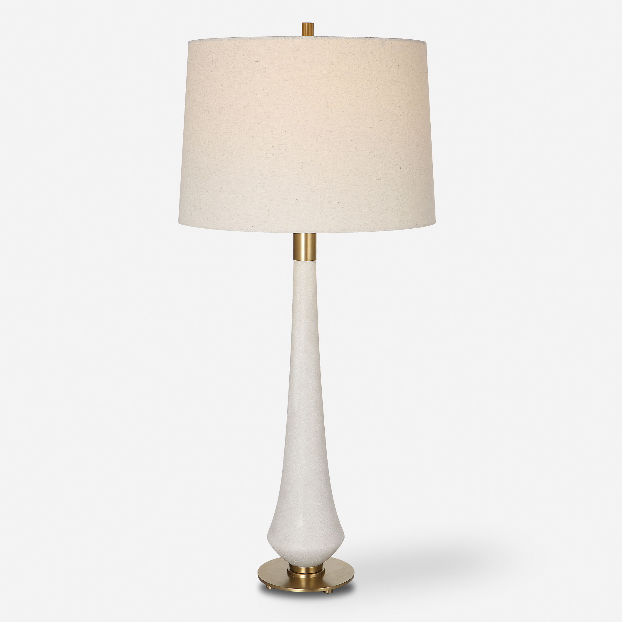 Marille Ivory Stone Table Lamp large image 