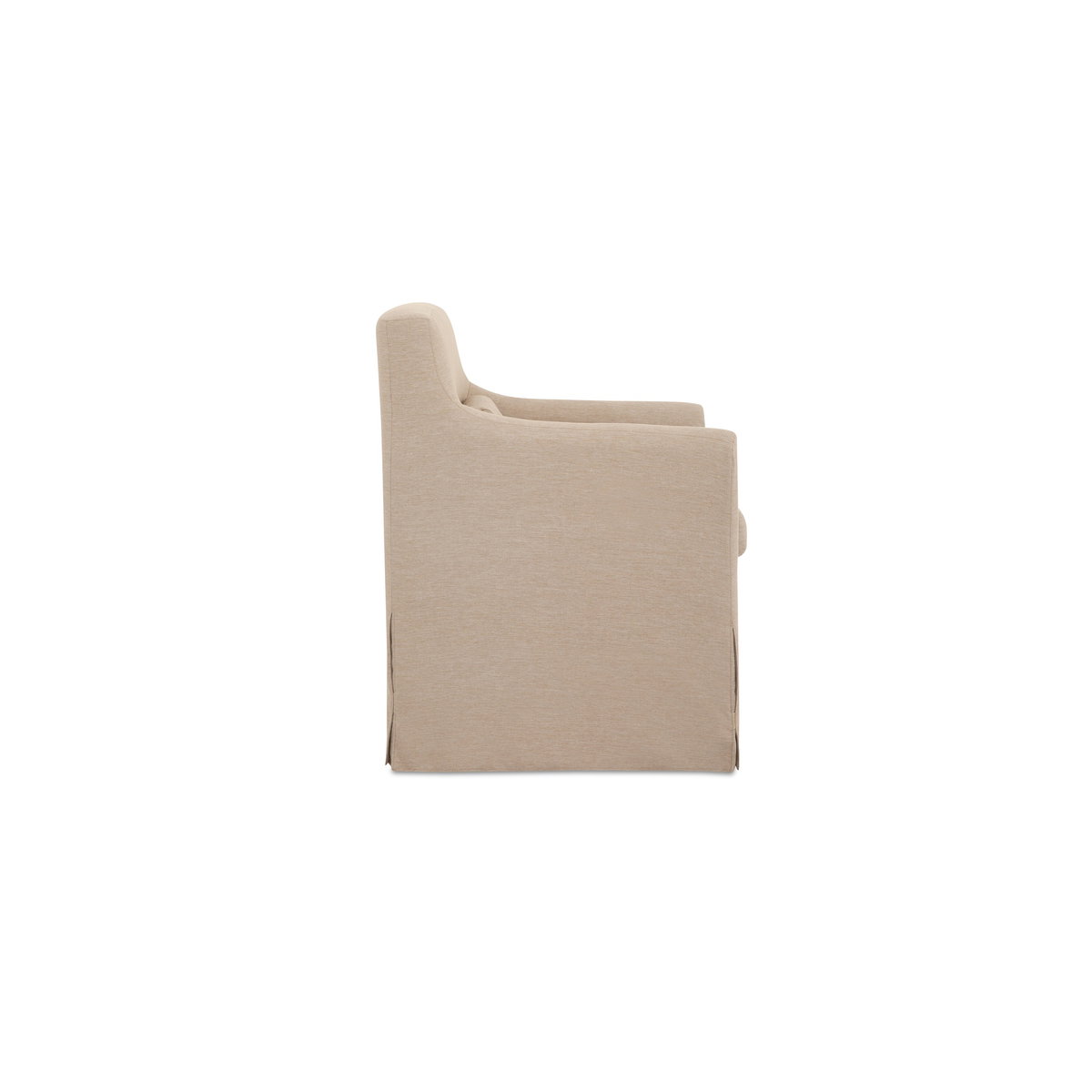 Lydia Outdoor Slipcover Dining Chair Light Brown, Outdoor Chair by Moe's Home, 2'2.4" width x 2'8.7" height x 2'2.2" depth View 3