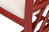 Brighton Bamboo Side Chair, Red, Dining Chair by Sarreid, 17" length x 22" width x 39" height thumbnail 4