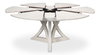 Casual Jupe Dining Table Workingwhite Md, by Sarreid, 4'7" length x 4'7" width x 2'6" height thumbnail 2