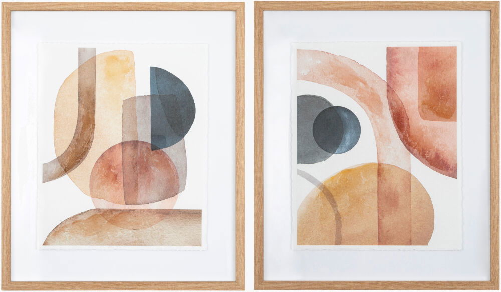 Bosaca Framed Art, Painting by Surya, 21" width x 25" height