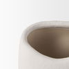 Darian Small Textured Matte White Ceramic Vase thumbnail 8
