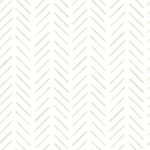 Painted Herringbone Sand Peel & Stick Wallpaper