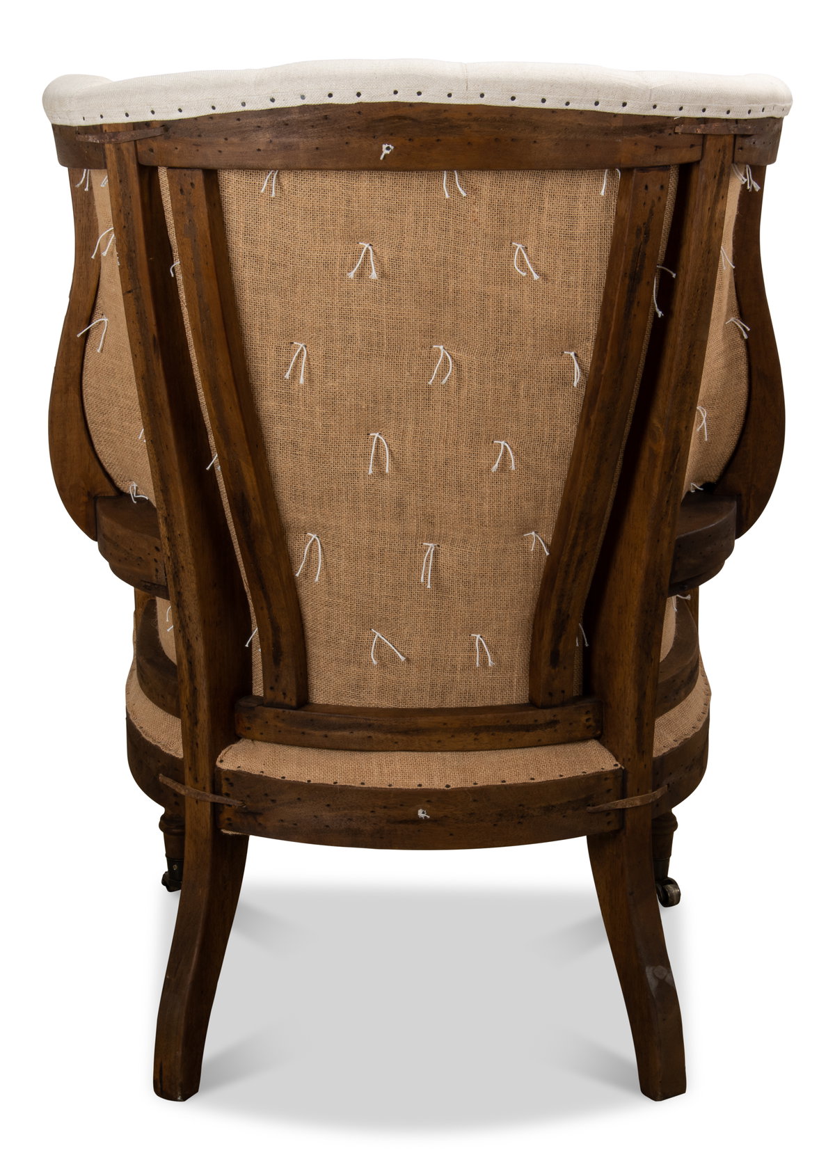 Irish Chair, by Sarreid, 2'9" length x 2'8" width x 3'8" height View 5