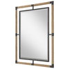 Melville Iron & Rope Mirror, by Uttermost, 2'4" width x 3'2" height x 1.5" depth thumbnail 5