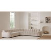 Roman L-shaped Sectional Oat, Sectional Sofa by Moe's Home, 118" width x 26.5" height x 118" depth thumbnail 11