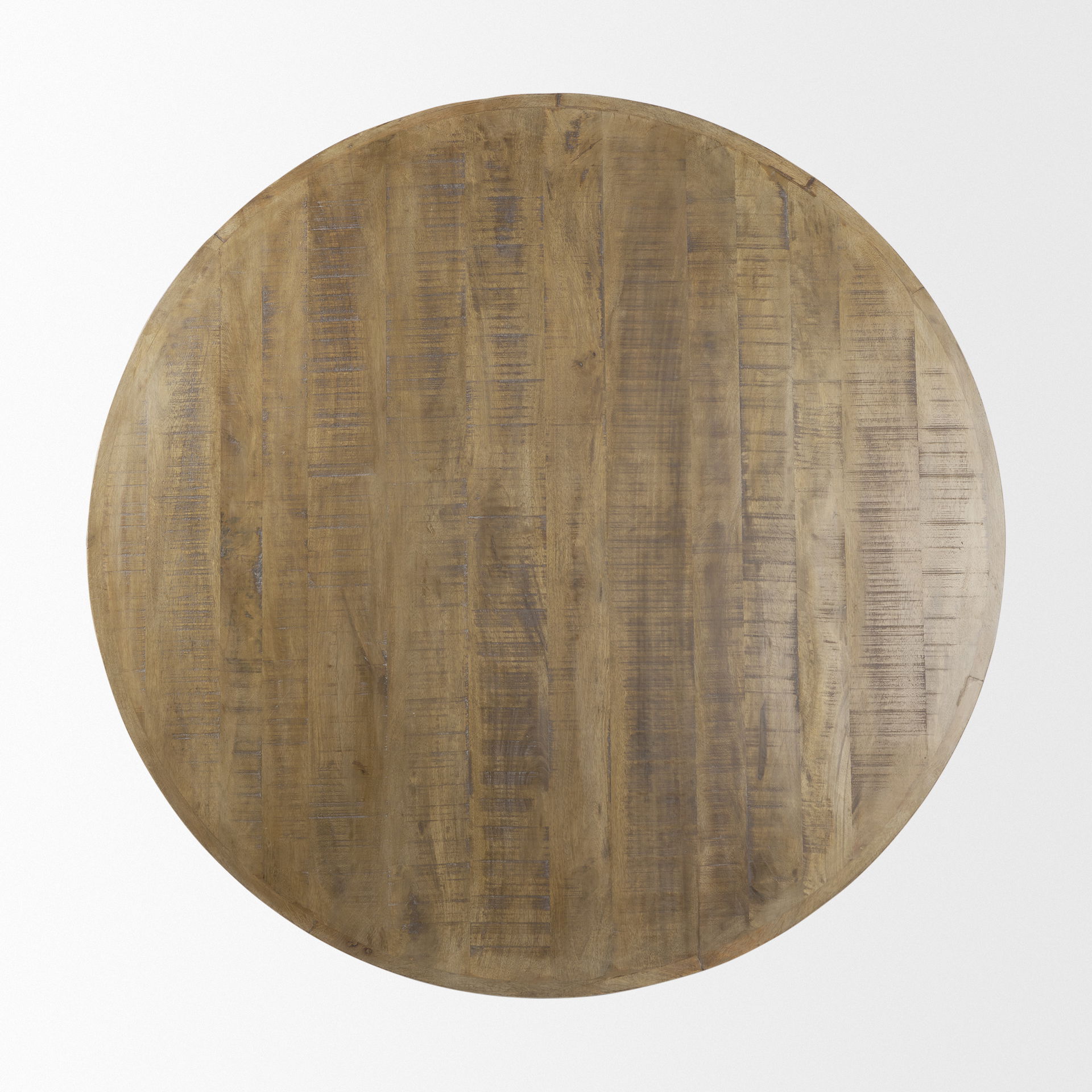 Rosie   Round Medium Brown Wood Coffee Table large image 