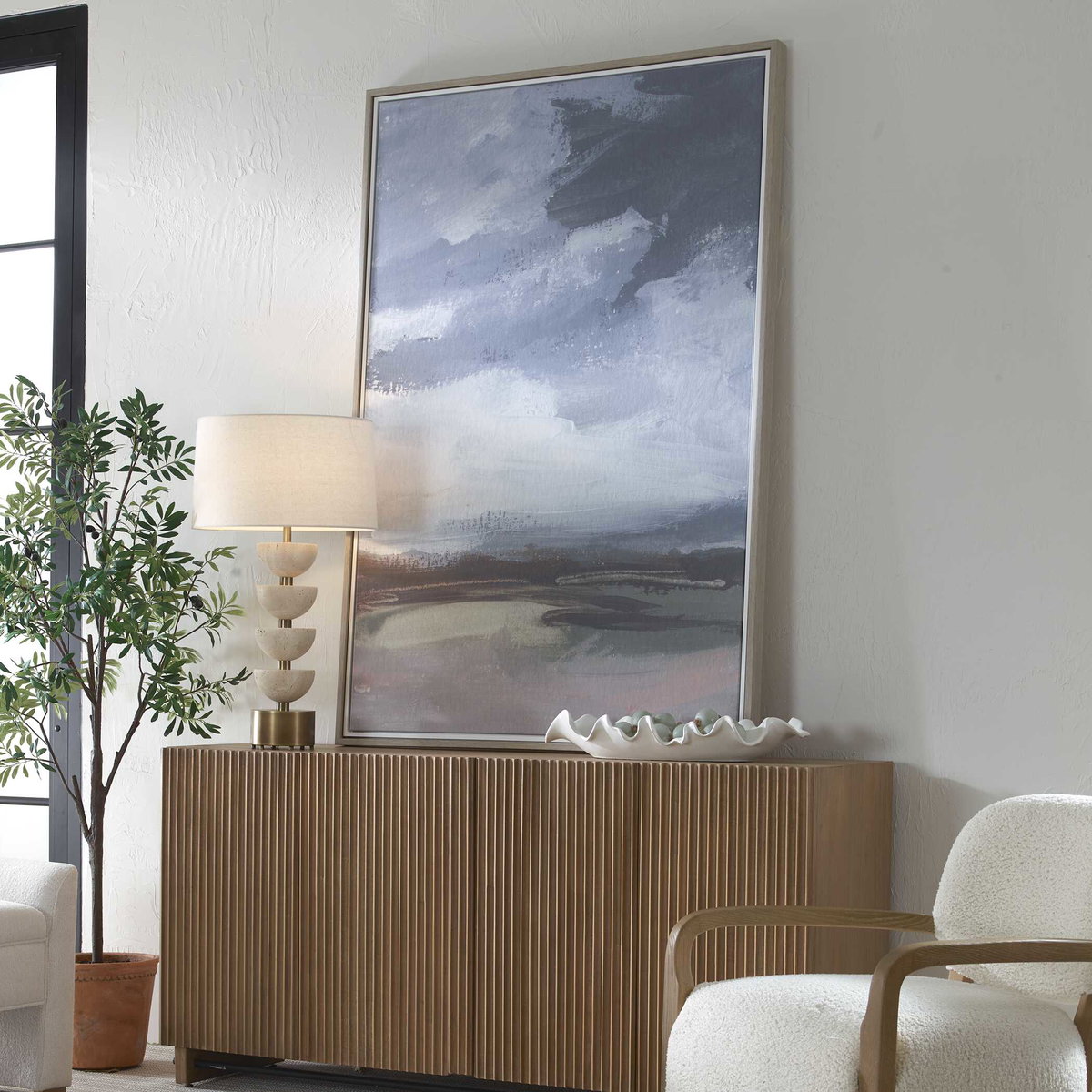 Bracing Framed Landscape Art, by Uttermost, 42.7" width x 62.7" height x 2" depth View 3
