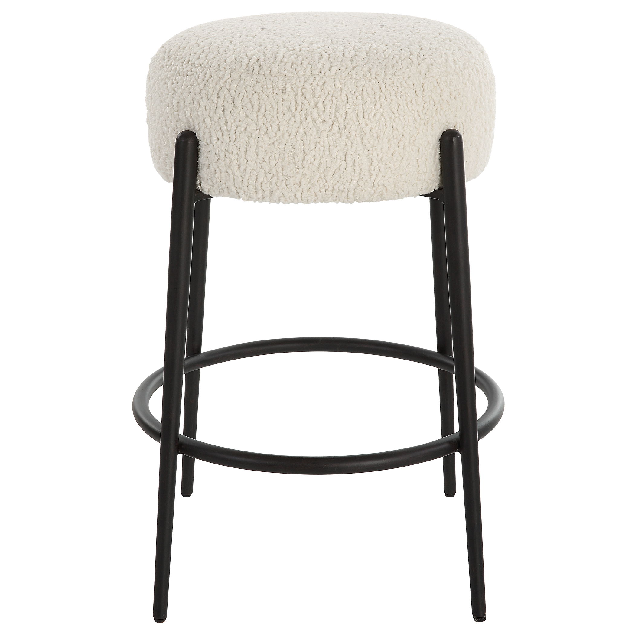 Arles Plush Counter Stool large image 