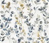 Joyful Eucalyptus Navy Wallpaper, by York Wall, 27' length x 2'3" width x 0.02" depth thumbnail 1