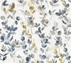 Joyful Eucalyptus Navy Wallpaper, by York Wall, 27' length x 2'3" width x 0.02" depth thumbnail
