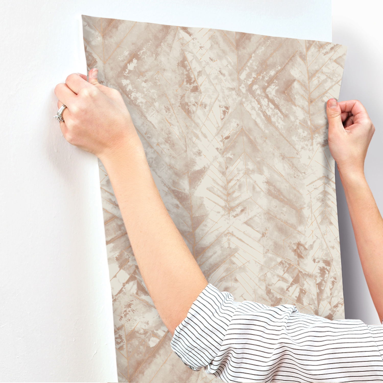 Textural Impremere Brown Wallpaper large image 