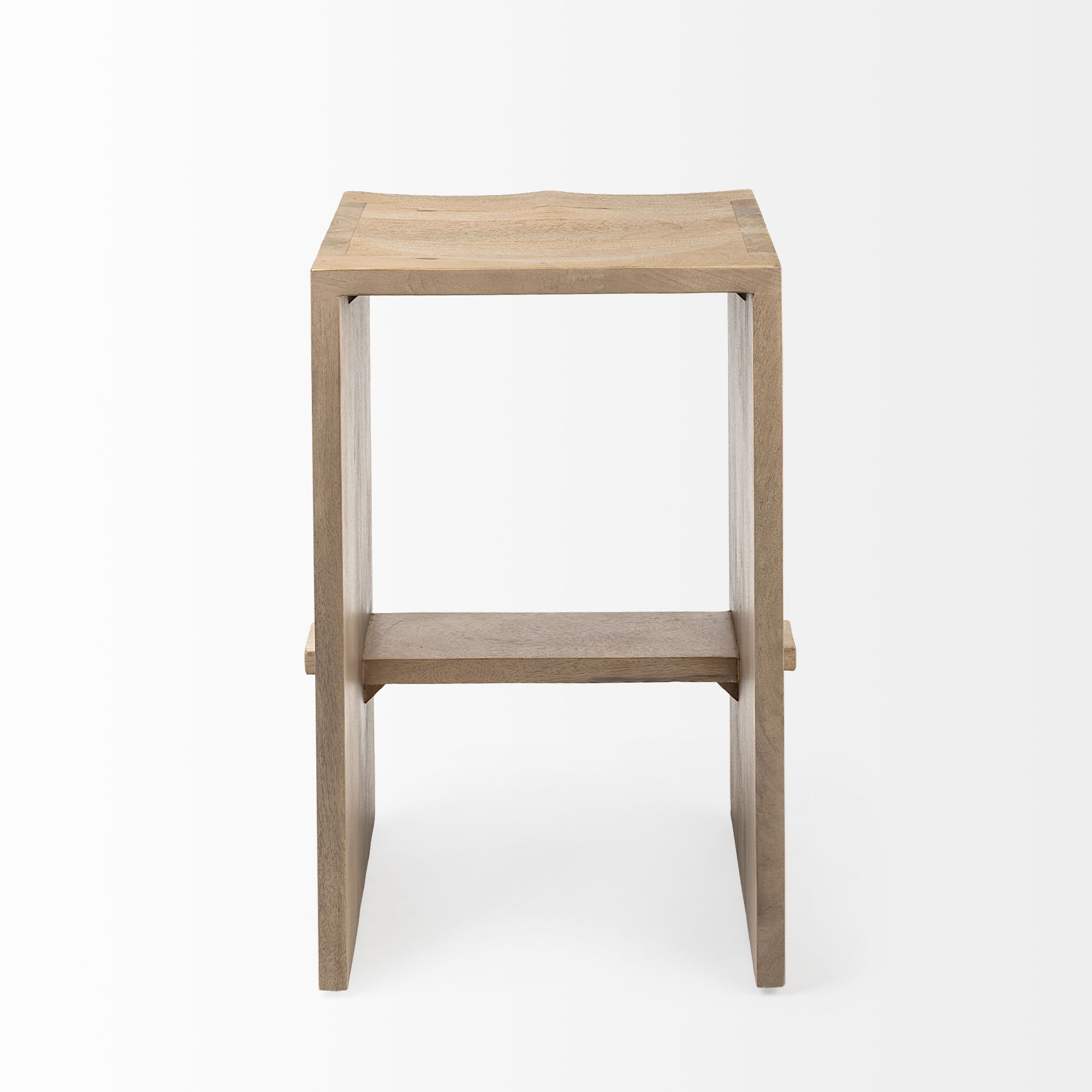 Aida 26' Seat Height Light Brown Wood Counter Stool large image 