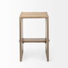 Aida 26' Seat Height Light Brown Wood Counter Stool thumbnail 4