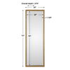Vilmos Metallic Gold Mirror, by Uttermost, 24" width x 72" height x 1.37" depth thumbnail 3