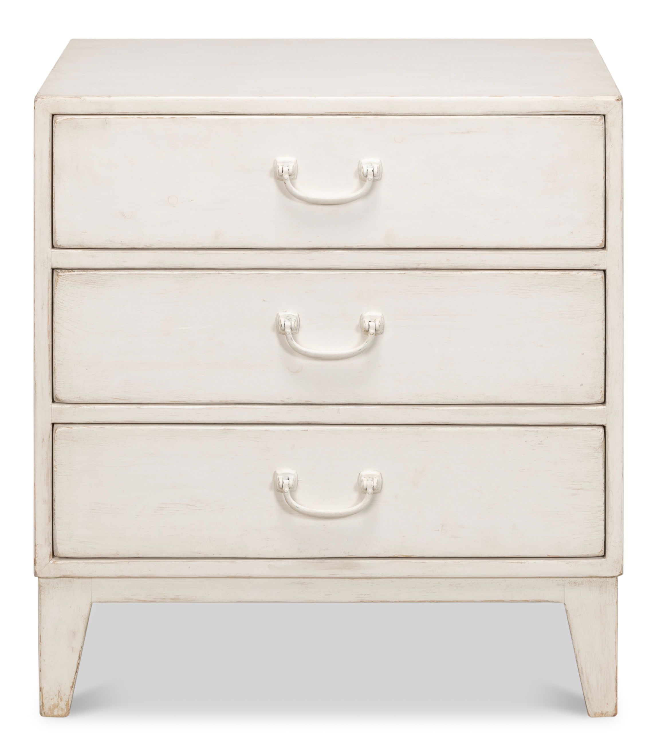 Willow 3 Drawer Commode  Antique White large image 