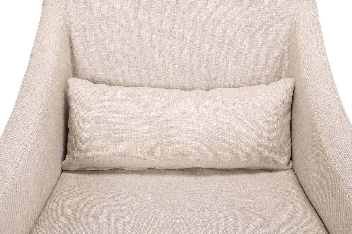 Skirted Arm Chair, by Sarreid, 2'4" length x 2' width x 3'5" height View 8