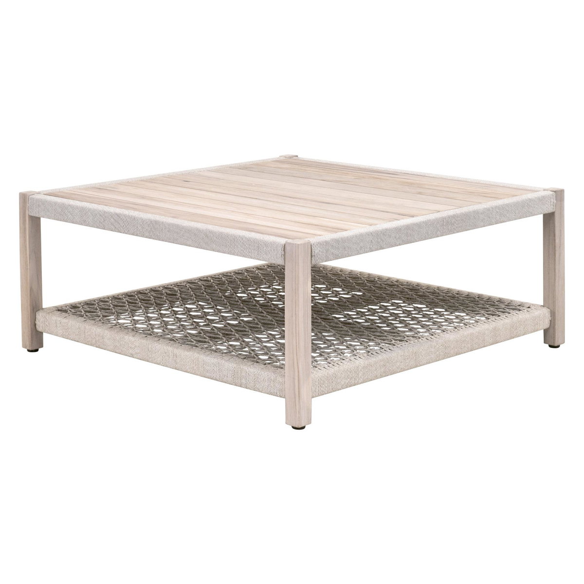 Wrap Outdoor Square Coffee Table, by Essentials for Living, 42.25" width x 17.75" height x 42.25" depth View 4
