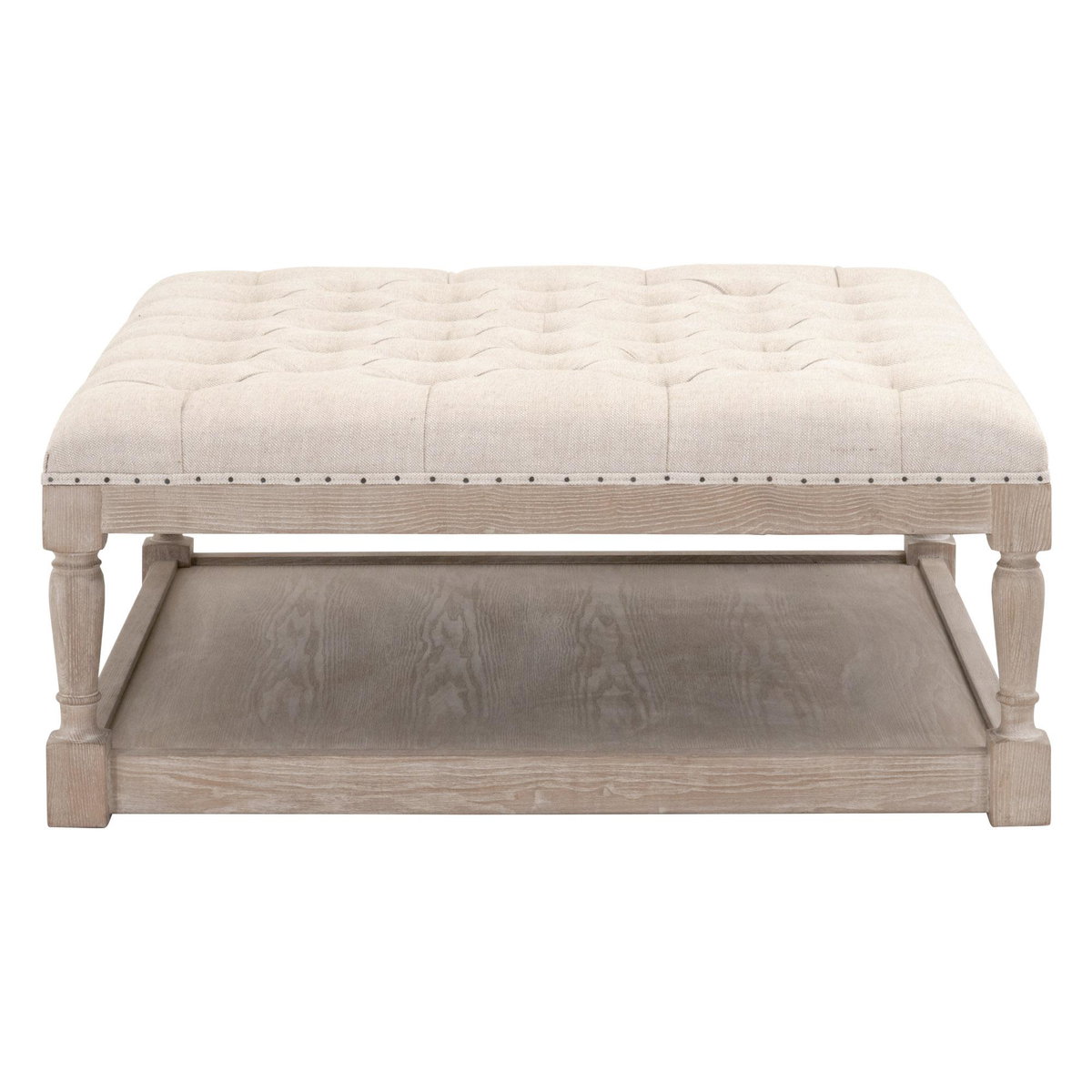 Townsend Tufted Upholstered Coffee Table, by Essentials for Living, 39.5" width x 17.75" height x 39.5" depth View 1