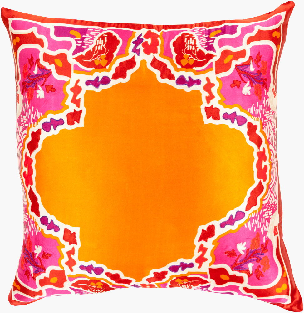 Geisha Accent Pillow Down, Decorative Pillow by Surya, 22" length x 22" width