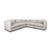Halston 5 Piece Light Grey Corner Sofa Set thumbnail 0