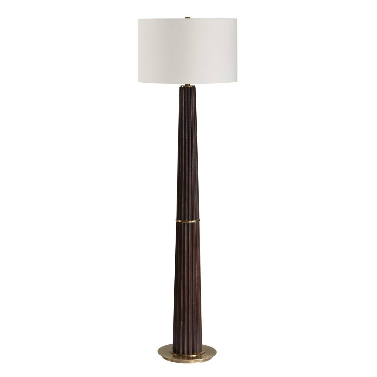 Forage Dark Oak Floor Lamp, by Uttermost, 18" width x 62.5" height x 18" depth View 4