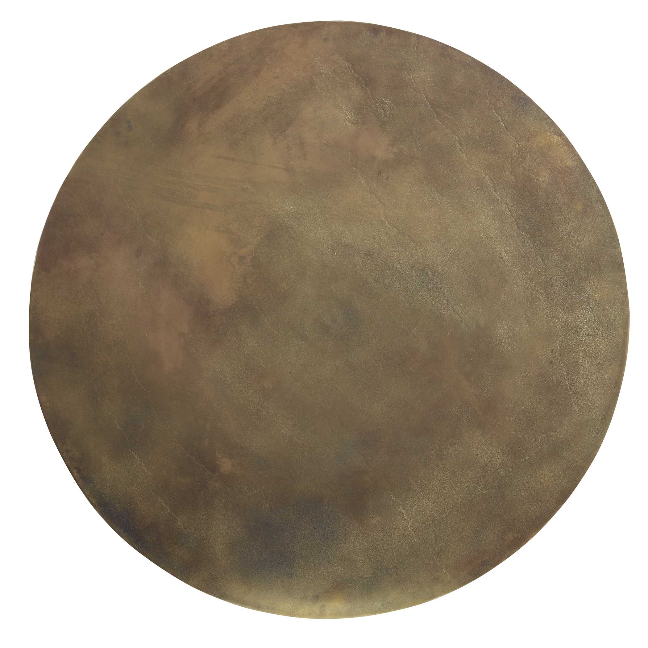 Triplet Antique Brass Coffee Table, Furniture by Uttermost, 38" width x 15" height x 38" depth View 6