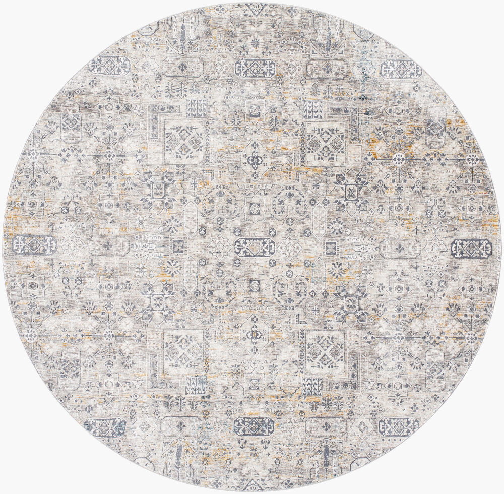 Cardiff Machine Woven Rug, by Surya, 6'6.74" length x 6'6.74" width