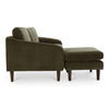 Quinn Sectional Cedar Green, Sectional Sofa by Moe's Home, 98" width x 33.5" height x 59.2" depth thumbnail 4