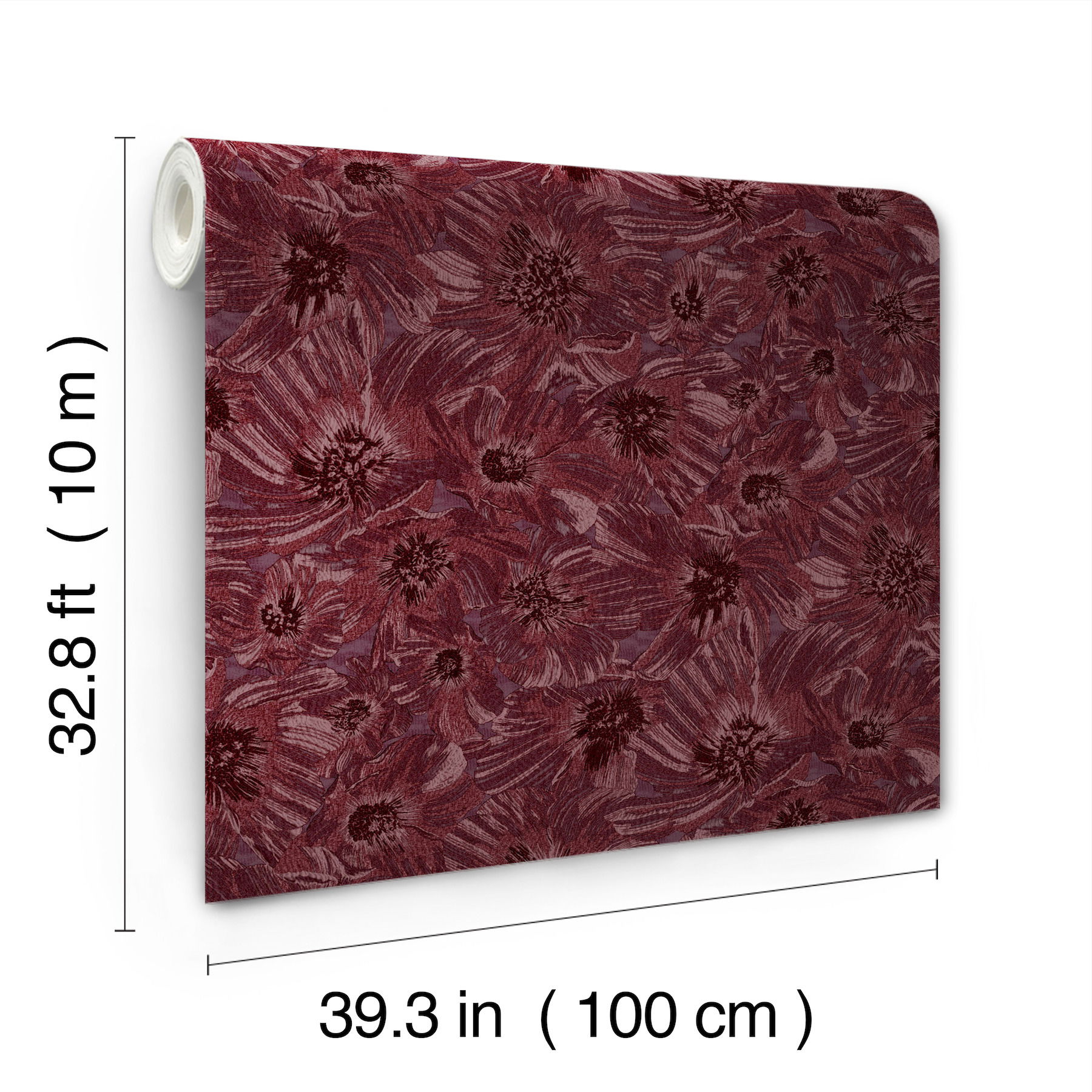 Anemoni Burgundy Wallpaper large image 