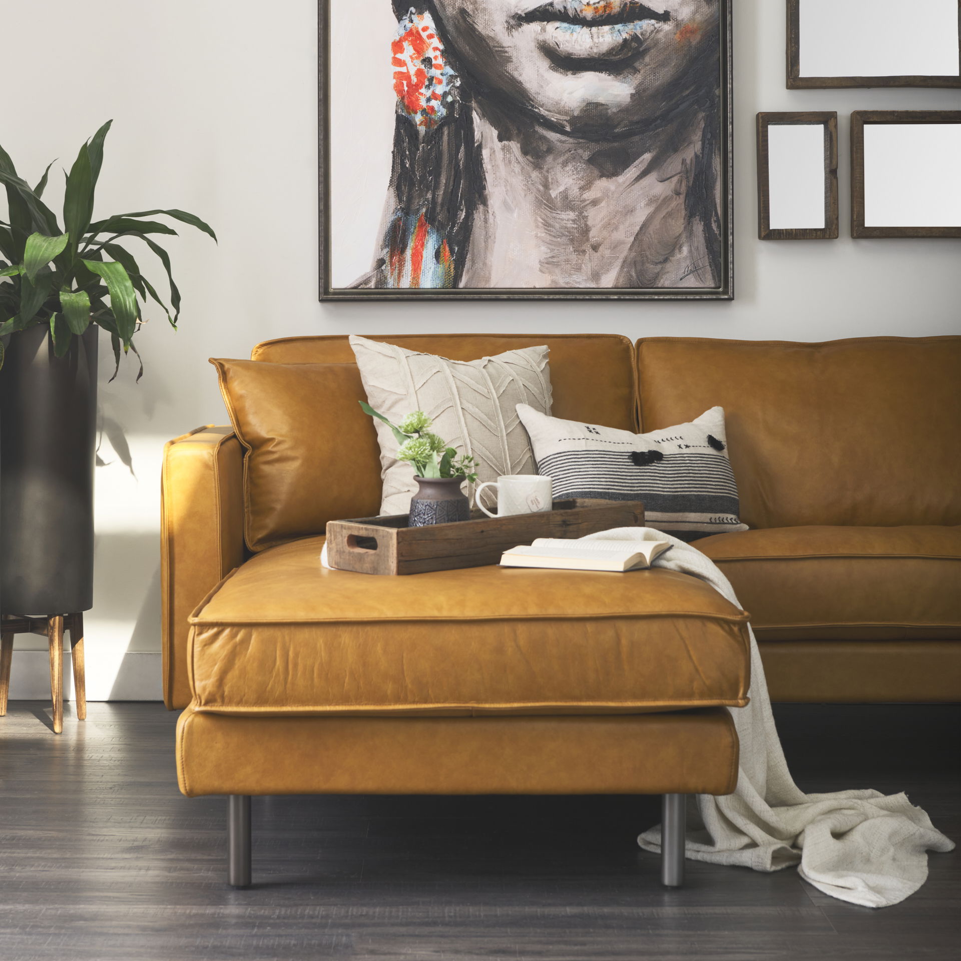 Vernon (Small) 24L x 7W Brown Reclaimed Wood Tray, Decorative Tray by Mercana, 24" length x 7" width x 3" height View 3