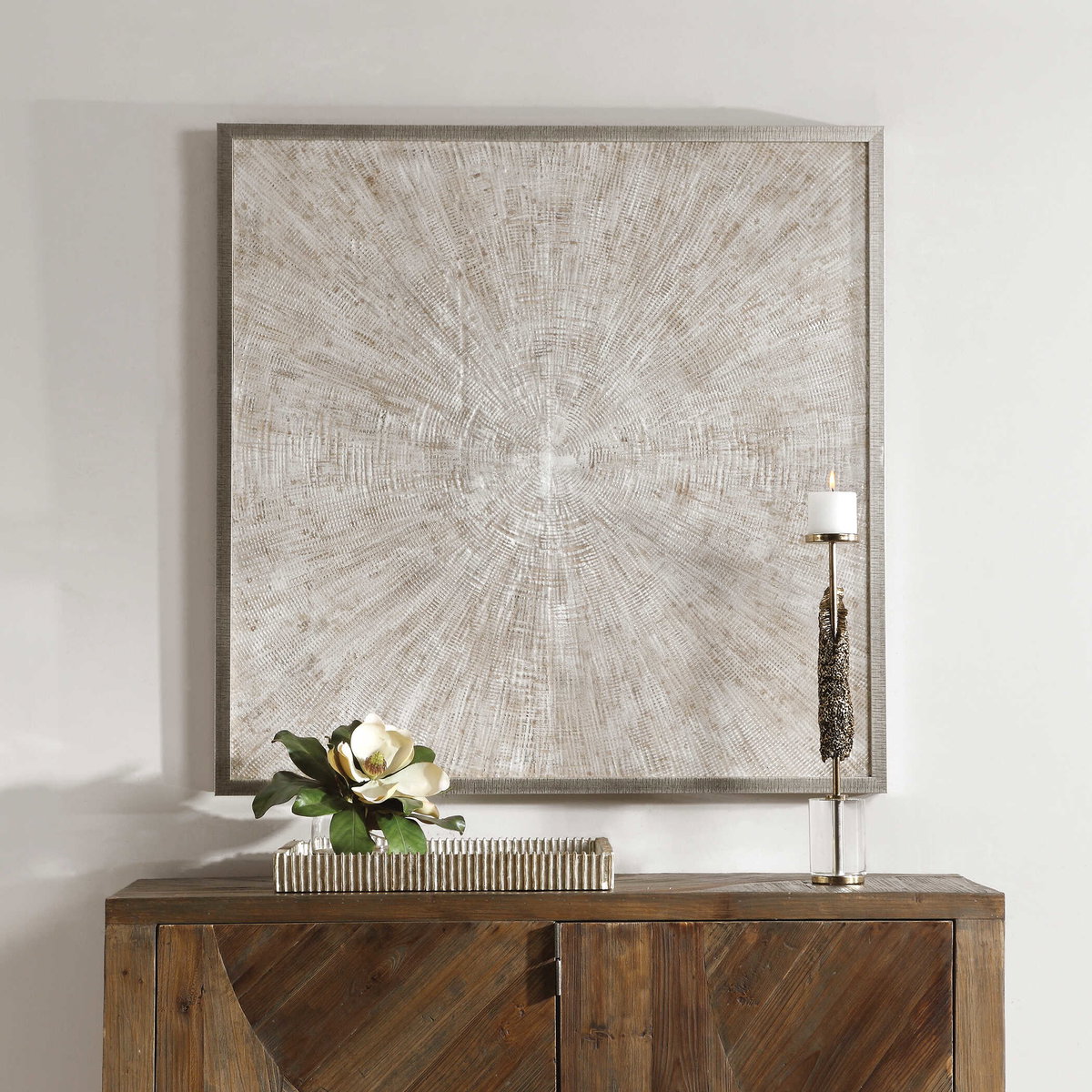 Mesmerize Abstract Art, by Uttermost, 42.75" width x 42.75" height x 2" depth View 4