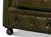 Savile Leather Chair,Green thumbnail 4