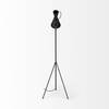 Eris III (58.3'H) Black/Brass Metal Cone Shade Floor Lamp, by Mercana, 20.08" length x 17.72" width x 58.27" height thumbnail 7