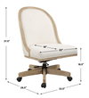 Lithe Light Oak Desk Chair, Accent Chair by Uttermost, 22.5" width x 37.5" height x 26.5" depth thumbnail 3