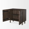 Heera Dark Brown Diamond Motif with Shelf Accent Cabinet thumbnail 7