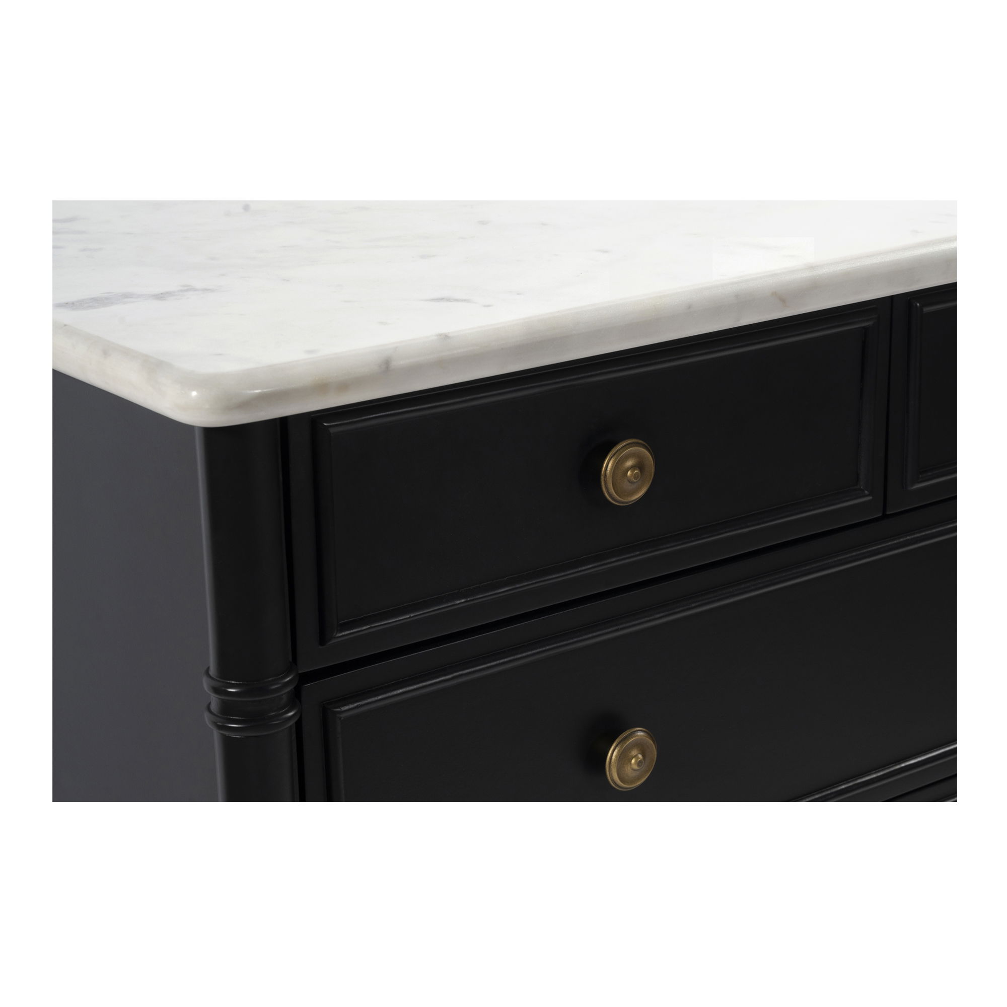 Eleanor 5 Drawer Chest Black, Dresser by Moe's Home, 40" width x 39.5" height x 20" depth View 5